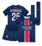 Fotbollsset Barn Paris Saint-Germain Nuno Mendes #25 Hemmatröja 2024-25 Mini-Kit Kortärmad (+ korta byxor)