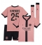 Fotbollsset Barn Paris Saint-Germain Nuno Mendes #25 Tredje Tröja 2024-25 Mini-Kit Kortärmad (+ korta byxor)