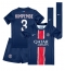 Fotbollsset Barn Paris Saint-Germain Presnel Kimpembe #3 Hemmatröja 2024-25 Mini-Kit Kortärmad (+ korta byxor)