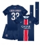 Fotbollsset Barn Paris Saint-Germain Warren Zaire-Emery #33 Hemmatröja 2024-25 Mini-Kit Kortärmad (+ korta byxor)