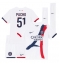 Fotbollsset Barn Paris Saint-Germain Willian Pacho #51 Bortatröja 2024-25 Mini-Kit Kortärmad (+ korta byxor)