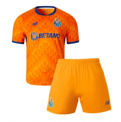 Fotbollsset Barn Porto Bortatröja 2024-25 Mini-Kit Kortärmad (+ korta byxor)