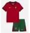 Fotbollsset Barn Portugal Hemmatröja EM 2024 Mini-Kit Kortärmad (+ korta byxor)