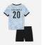 Fotbollsset Barn Portugal Joao Cancelo #20 Bortatröja EM 2024 Mini-Kit Kortärmad (+ korta byxor)