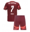 Fotbollsset Barn RB Leipzig Antonio Nusa #7 Bortatröja 2024-25 Mini-Kit Kortärmad (+ korta byxor)