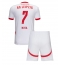 Fotbollsset Barn RB Leipzig Antonio Nusa #7 Hemmatröja 2024-25 Mini-Kit Kortärmad (+ korta byxor)