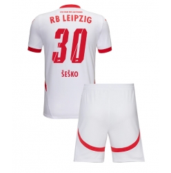 Fotbollsset Barn RB Leipzig Benjamin Sesko #30 Hemmatröja 2024-25 Mini-Kit Kortärmad (+ korta byxor)