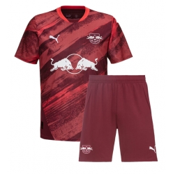 Fotbollsset Barn RB Leipzig Bortatröja 2024-25 Mini-Kit Kortärmad (+ korta byxor)