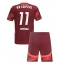 Fotbollsset Barn RB Leipzig Lois Openda #11 Bortatröja 2024-25 Mini-Kit Kortärmad (+ korta byxor)