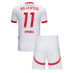 Fotbollsset Barn RB Leipzig Lois Openda #11 Hemmatröja 2024-25 Mini-Kit Kortärmad (+ korta byxor)