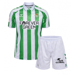 Fotbollsset Barn Real Betis Hemmatröja 2024-25 Mini-Kit Kortärmad (+ korta byxor)