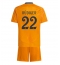 Fotbollsset Barn Real Madrid Antonio Rudiger #22 Bortatröja 2024-25 Mini-Kit Kortärmad (+ korta byxor)