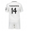 Fotbollsset Barn Real Madrid Aurelien Tchouameni #14 Hemmatröja 2024-25 Mini-Kit Kortärmad (+ korta byxor)