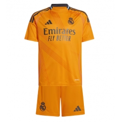 Fotbollsset Barn Real Madrid Bortatröja 2024-25 Mini-Kit Kortärmad (+ korta byxor)