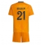 Fotbollsset Barn Real Madrid Brahim Diaz #21 Bortatröja 2024-25 Mini-Kit Kortärmad (+ korta byxor)