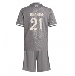 Fotbollsset Barn Real Madrid Brahim Diaz #21 Tredje Tröja 2024-25 Mini-Kit Kortärmad (+ korta byxor)