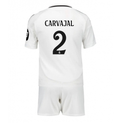 Fotbollsset Barn Real Madrid Daniel Carvajal #2 Hemmatröja 2024-25 Mini-Kit Kortärmad (+ korta byxor)