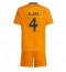 Fotbollsset Barn Real Madrid David Alaba #4 Bortatröja 2024-25 Mini-Kit Kortärmad (+ korta byxor)