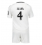 Fotbollsset Barn Real Madrid David Alaba #4 Hemmatröja 2024-25 Mini-Kit Kortärmad (+ korta byxor)