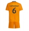 Fotbollsset Barn Real Madrid Eduardo Camavinga #6 Bortatröja 2024-25 Mini-Kit Kortärmad (+ korta byxor)