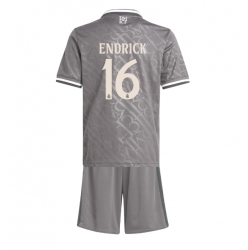 Fotbollsset Barn Real Madrid Endrick #16 Tredje Tröja 2024-25 Mini-Kit Kortärmad (+ korta byxor)