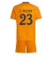 Fotbollsset Barn Real Madrid Ferland Mendy #23 Bortatröja 2024-25 Mini-Kit Kortärmad (+ korta byxor)