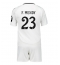 Fotbollsset Barn Real Madrid Ferland Mendy #23 Hemmatröja 2024-25 Mini-Kit Kortärmad (+ korta byxor)