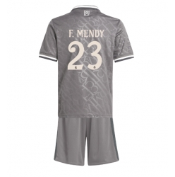 Fotbollsset Barn Real Madrid Ferland Mendy #23 Tredje Tröja 2024-25 Mini-Kit Kortärmad (+ korta byxor)