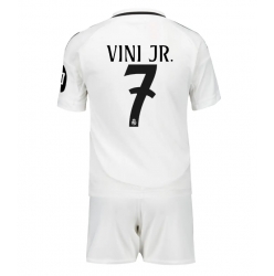 Fotbollsset Barn Real Madrid Vinicius Junior #7 Hemmatröja 2024-25 Mini-Kit Kortärmad (+ korta byxor)