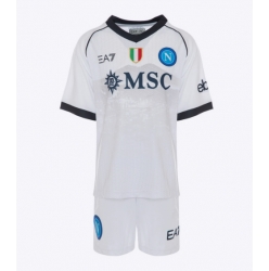 Fotbollsset Barn SSC Napoli Bortatröja 2023-24 Mini-Kit Kortärmad (+ korta byxor)