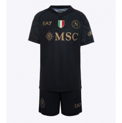 Fotbollsset Barn SSC Napoli Tredje Tröja 2023-24 Mini-Kit Kortärmad (+ korta byxor)