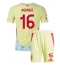 Fotbollsset Barn Spanien Rodri Hernandez #16 Bortatröja EM 2024 Mini-Kit Kortärmad (+ korta byxor)