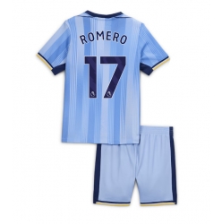 Fotbollsset Barn Tottenham Hotspur Cristian Romero #17 Bortatröja 2024-25 Mini-Kit Kortärmad (+ korta byxor)