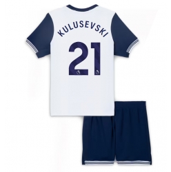 Fotbollsset Barn Tottenham Hotspur Dejan Kulusevski #21 Hemmatröja 2024-25 Mini-Kit Kortärmad (+ korta byxor)