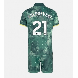 Fotbollsset Barn Tottenham Hotspur Dejan Kulusevski #21 Tredje Tröja 2024-25 Mini-Kit Kortärmad (+ korta byxor)