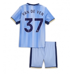 Fotbollsset Barn Tottenham Hotspur Micky van de Ven #37 Bortatröja 2024-25 Mini-Kit Kortärmad (+ korta byxor)