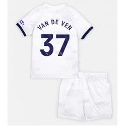 Fotbollsset Barn Tottenham Hotspur Micky van de Ven #37 Hemmatröja 2023-24 Mini-Kit Kortärmad (+ korta byxor)