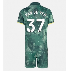 Fotbollsset Barn Tottenham Hotspur Micky van de Ven #37 Tredje Tröja 2024-25 Mini-Kit Kortärmad (+ korta byxor)