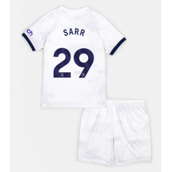 Fotbollsset Barn Tottenham Hotspur Pape Matar Sarr #29 Hemmatröja 2023-24 Mini-Kit Kortärmad (+ korta byxor)