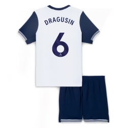 Fotbollsset Barn Tottenham Hotspur Radu Dragusin #6 Hemmatröja 2024-25 Mini-Kit Kortärmad (+ korta byxor)