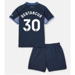 Fotbollsset Barn Tottenham Hotspur Rodrigo Bentancur #30 Bortatröja 2023-24 Mini-Kit Kortärmad (+ korta byxor)