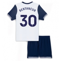 Fotbollsset Barn Tottenham Hotspur Rodrigo Bentancur #30 Hemmatröja 2024-25 Mini-Kit Kortärmad (+ korta byxor)