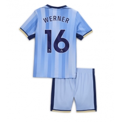 Fotbollsset Barn Tottenham Hotspur Timo Werner #16 Bortatröja 2024-25 Mini-Kit Kortärmad (+ korta byxor)