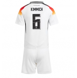 Fotbollsset Barn Tyskland Joshua Kimmich #6 Hemmatröja EM 2024 Mini-Kit Kortärmad (+ korta byxor)