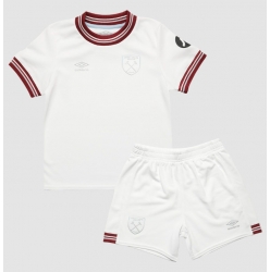 Fotbollsset Barn West Ham United Bortatröja 2023-24 Mini-Kit Kortärmad (+ korta byxor)