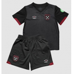 Fotbollsset Barn West Ham United Bortatröja 2024-25 Mini-Kit Kortärmad (+ korta byxor)