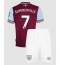 Fotbollsset Barn West Ham United Crysencio Summerville #7 Hemmatröja 2024-25 Mini-Kit Kortärmad (+ korta byxor)