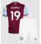 Fotbollsset Barn West Ham United Edson Alvarez #19 Hemmatröja 2024-25 Mini-Kit Kortärmad (+ korta byxor)