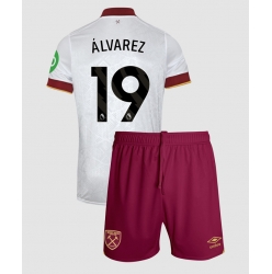 Fotbollsset Barn West Ham United Edson Alvarez #19 Tredje Tröja 2024-25 Mini-Kit Kortärmad (+ korta byxor)