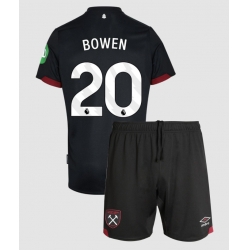 Fotbollsset Barn West Ham United Jarrod Bowen #20 Bortatröja 2024-25 Mini-Kit Kortärmad (+ korta byxor)